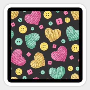 Crafter's love pattern Sticker